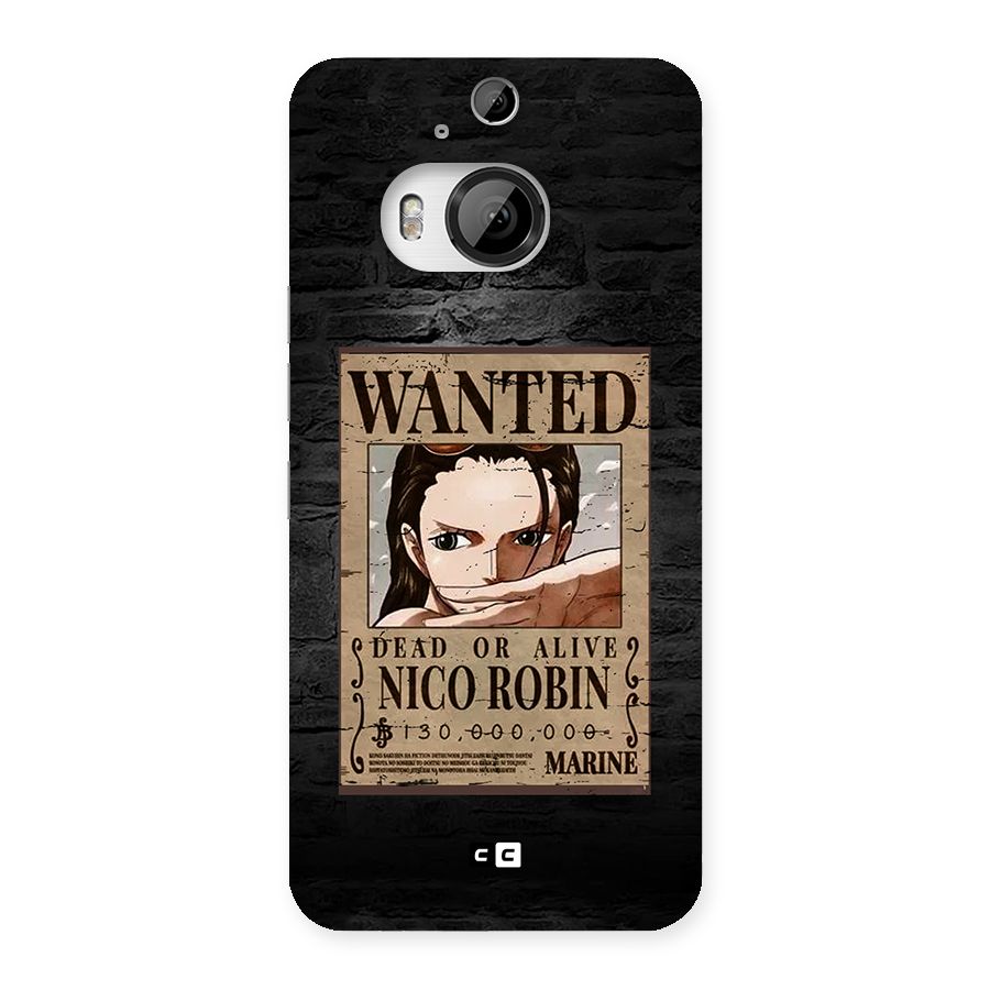 Nico Robin Wanted Back Case for HTC One M9 Plus