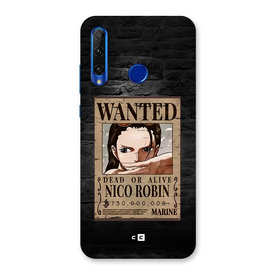 Nico Robin Wanted Back Case for Honor 20i
