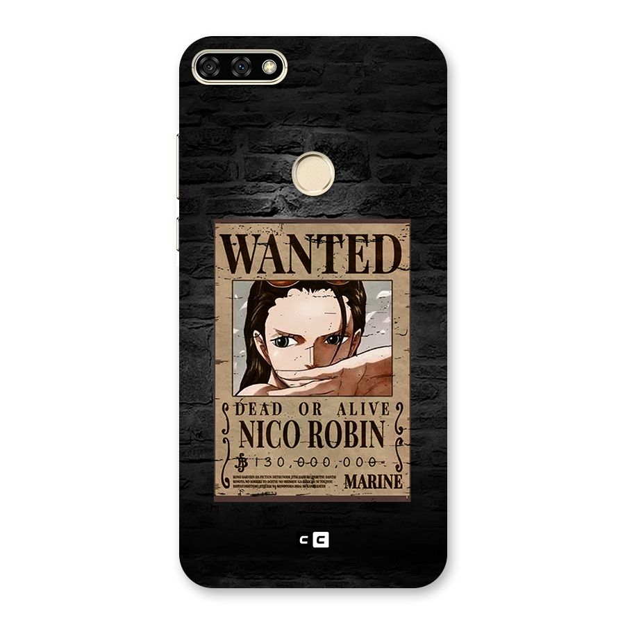 Nico Robin Wanted Back Case for Honor 7A