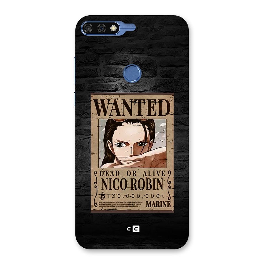 Nico Robin Wanted Back Case for Honor 7C