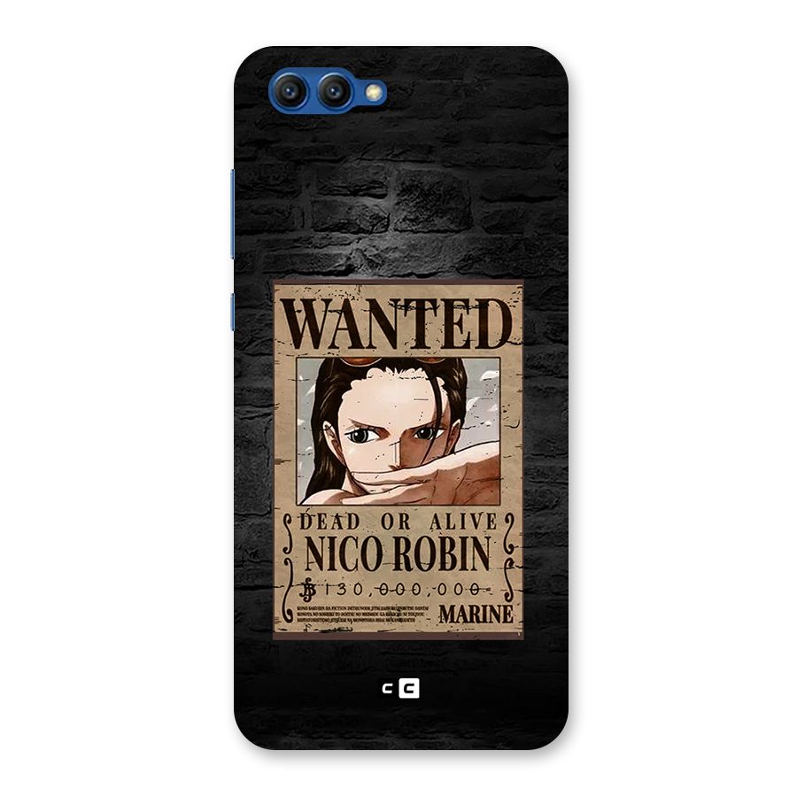 Nico Robin Wanted Back Case for Honor View 10