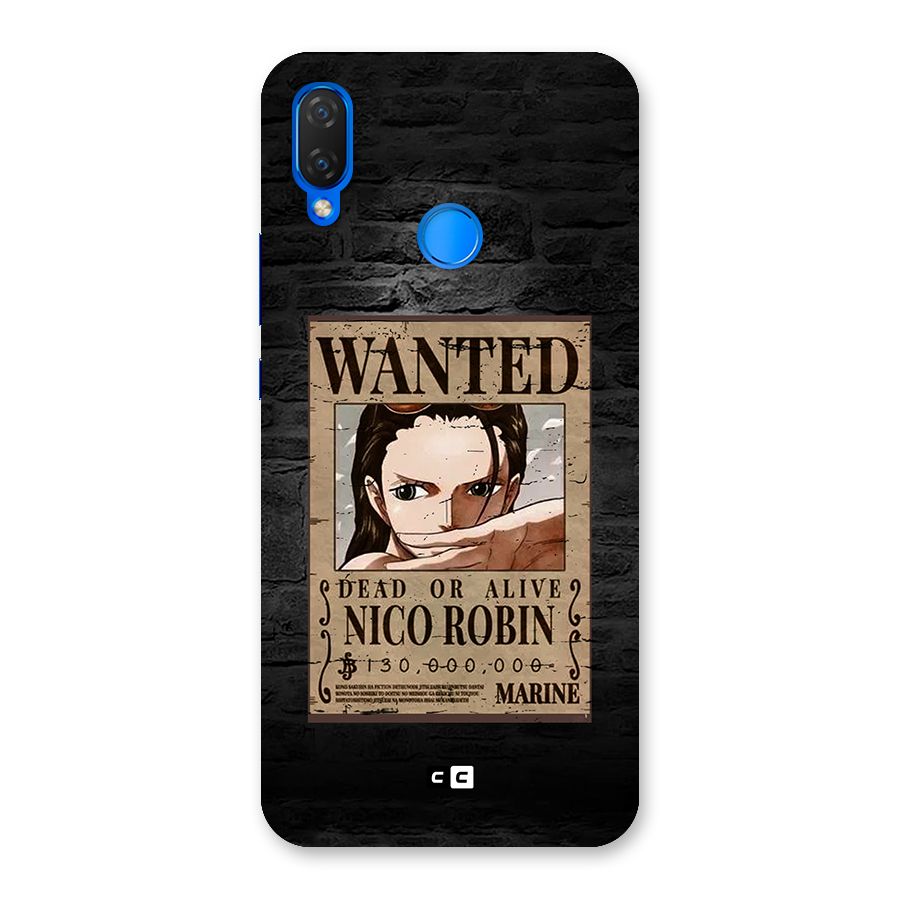 Nico Robin Wanted Back Case for Huawei P Smart+