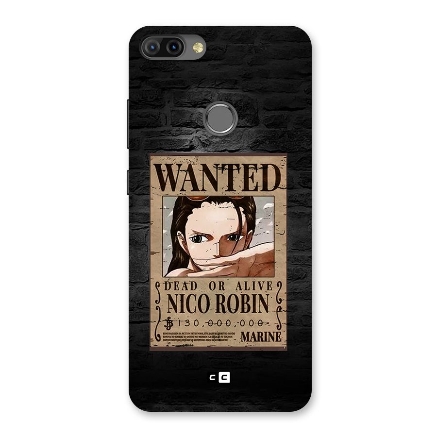 Nico Robin Wanted Back Case for Infinix Hot 6 Pro