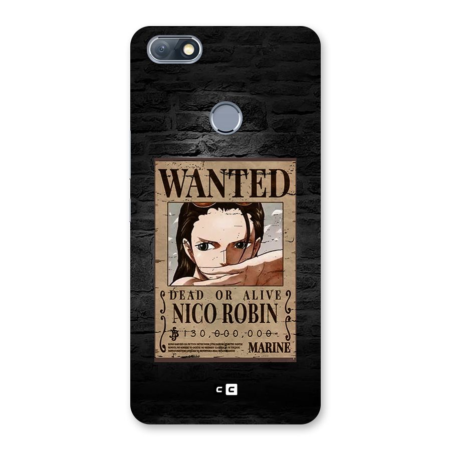 Nico Robin Wanted Back Case for Infinix Note 5