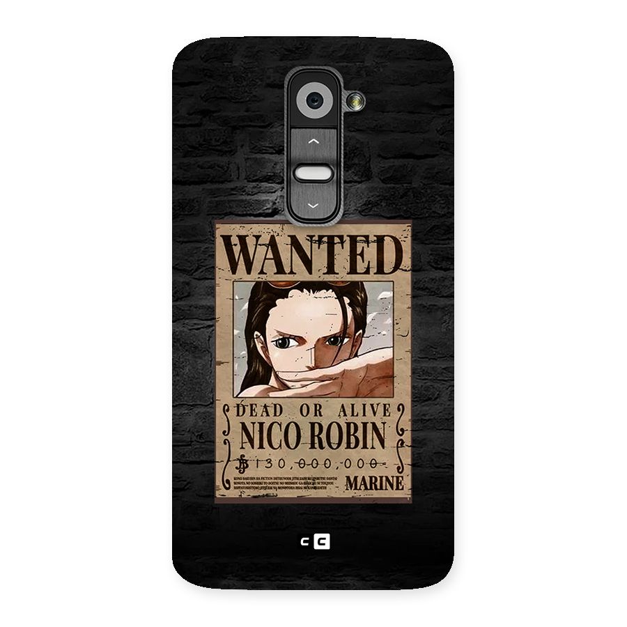 Nico Robin Wanted Back Case for LG G2