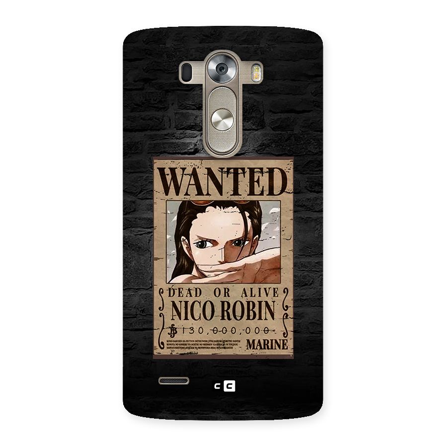 Nico Robin Wanted Back Case for LG G3