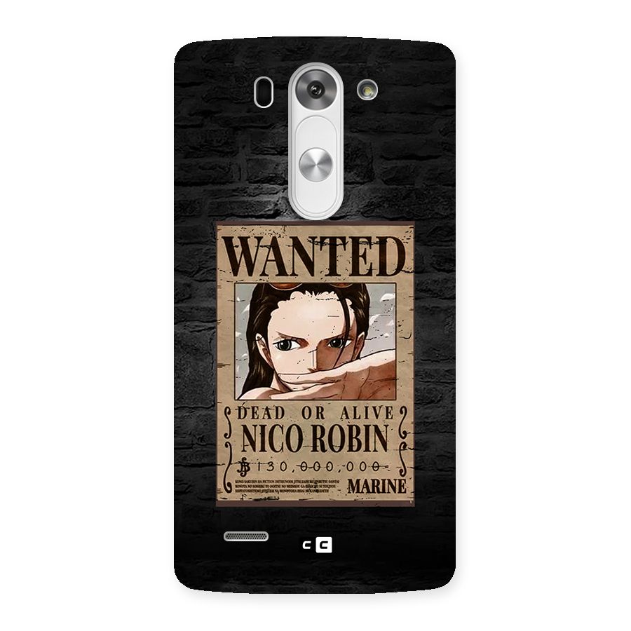 Nico Robin Wanted Back Case for LG G3 Mini