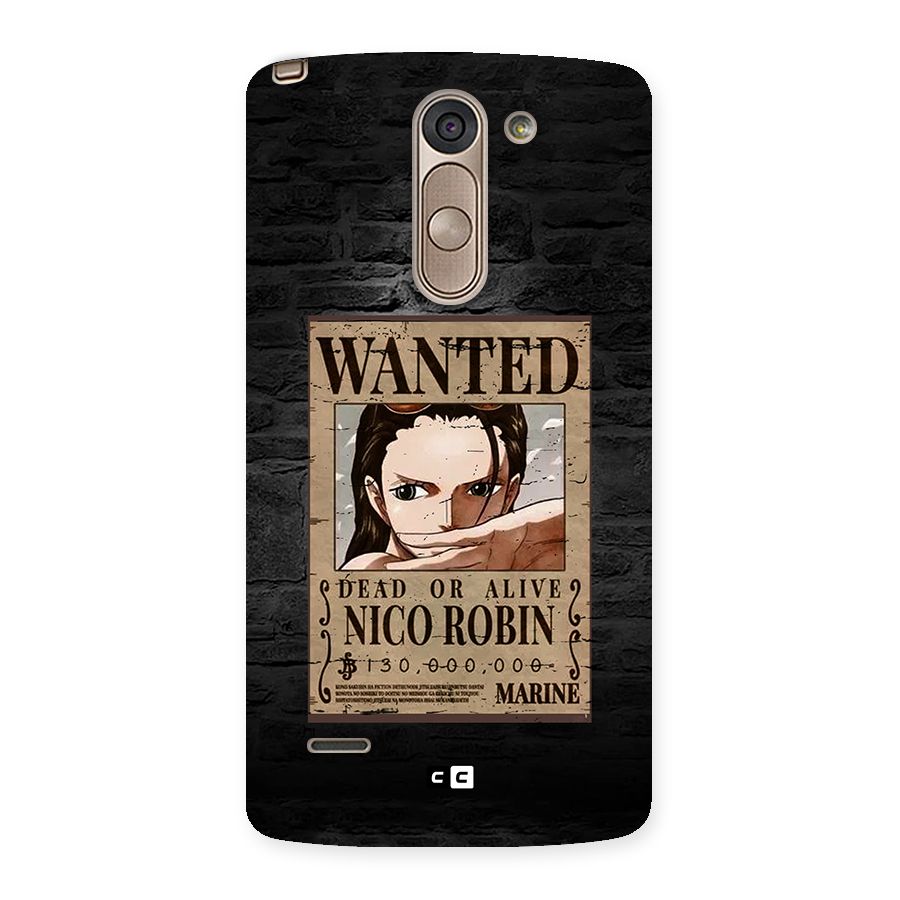 Nico Robin Wanted Back Case for LG G3 Stylus