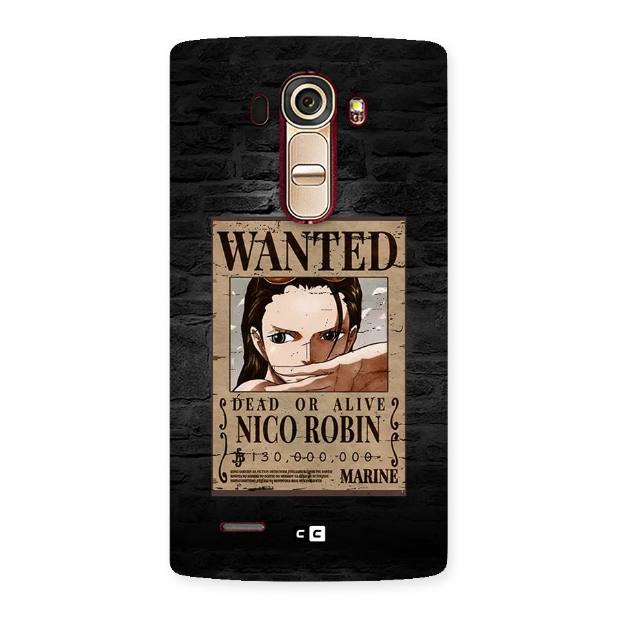Nico Robin Wanted Back Case for LG G4