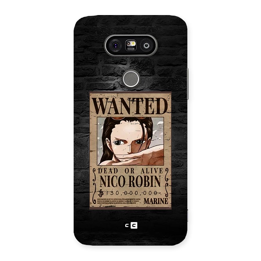 Nico Robin Wanted Back Case for LG G5