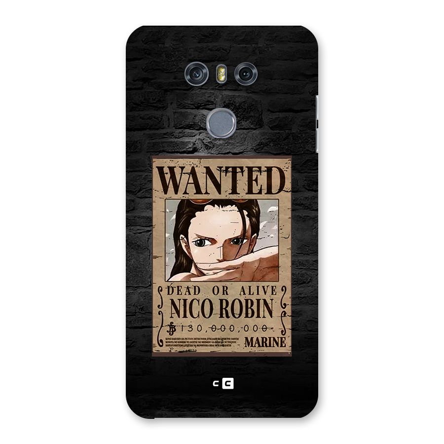 Nico Robin Wanted Back Case for LG G6