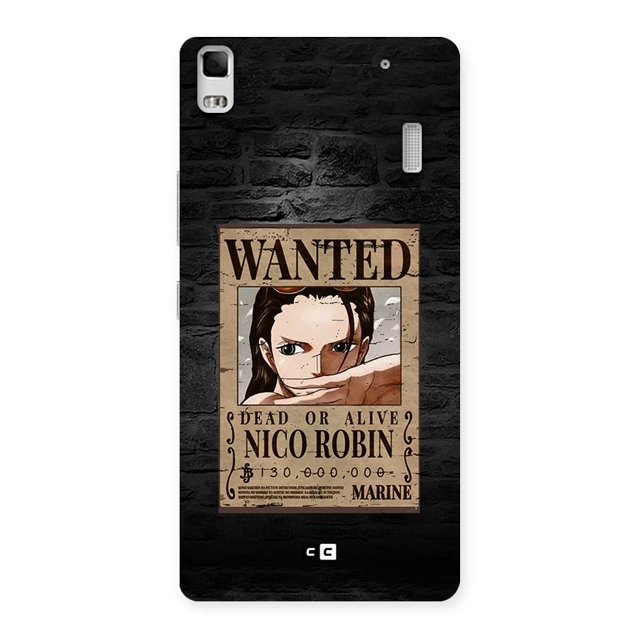 Nico Robin Wanted Back Case for Lenovo K3 Note