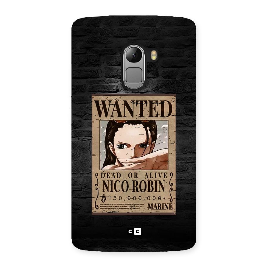 Nico Robin Wanted Back Case for Lenovo K4 Note
