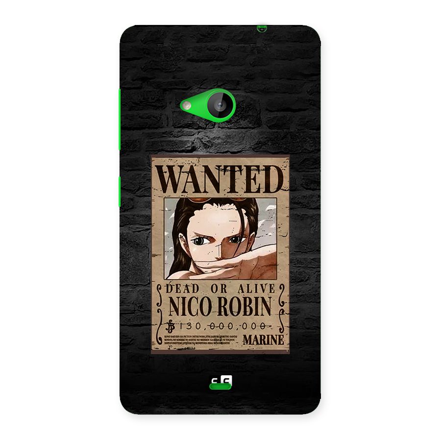 Nico Robin Wanted Back Case for Lumia 535