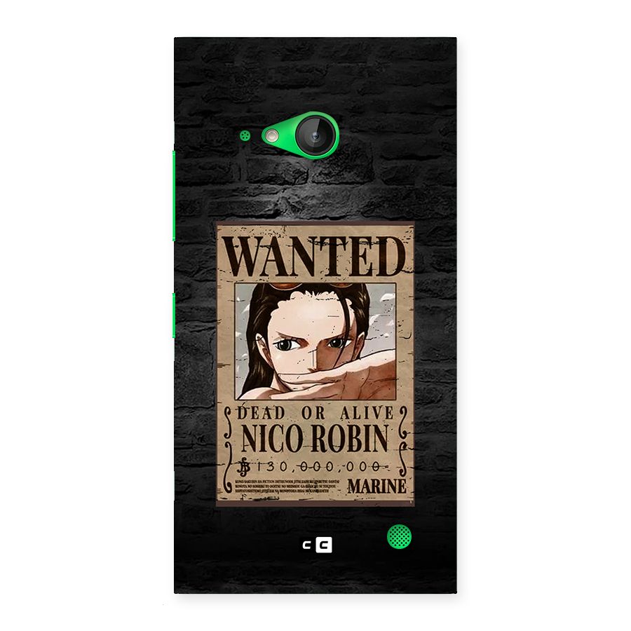 Nico Robin Wanted Back Case for Lumia 730
