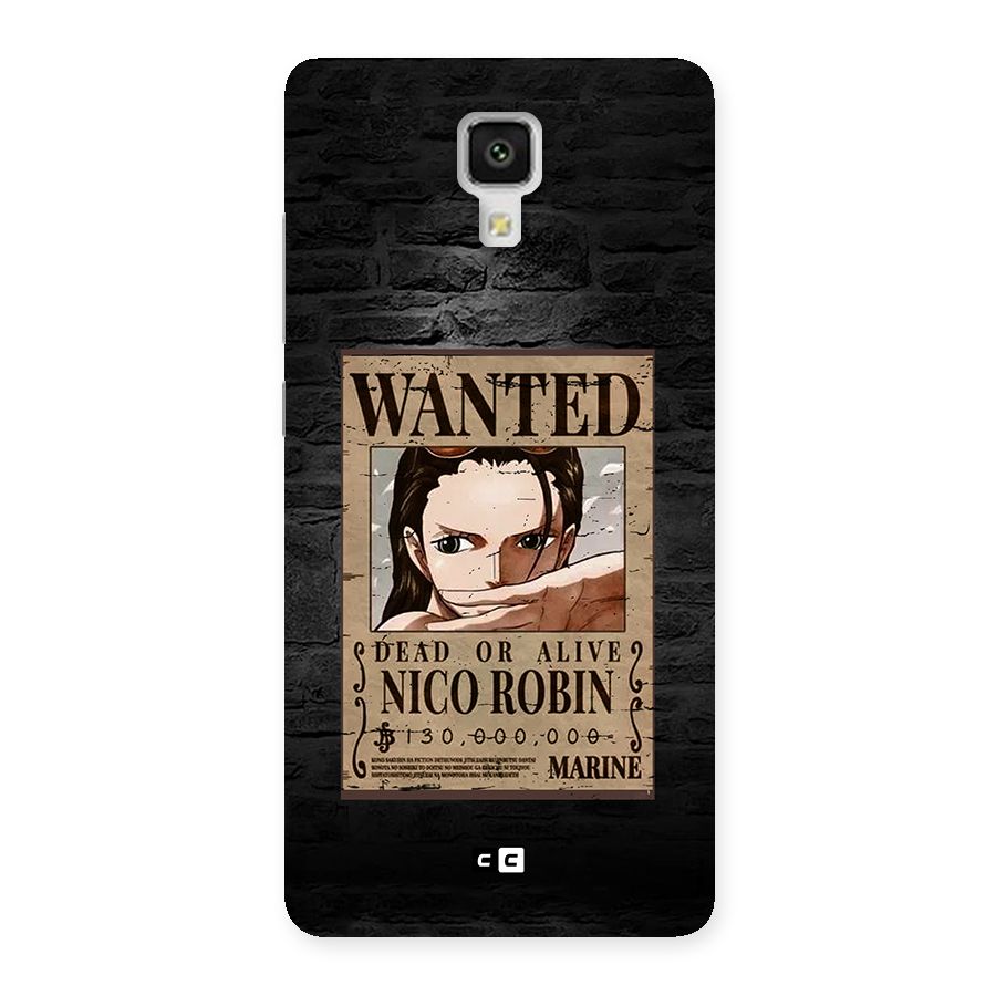 Nico Robin Wanted Back Case for Mi4