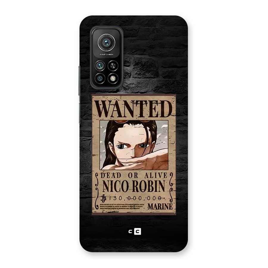 Nico Robin Wanted Back Case for Mi 10T Pro 5G