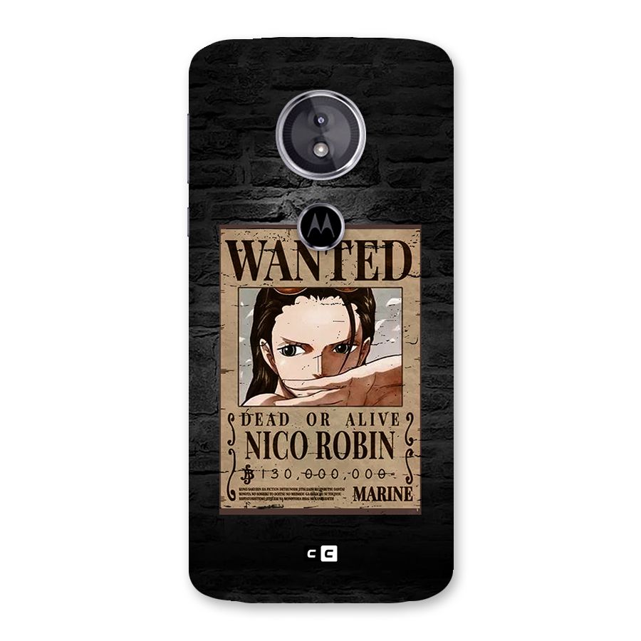 Nico Robin Wanted Back Case for Moto E5