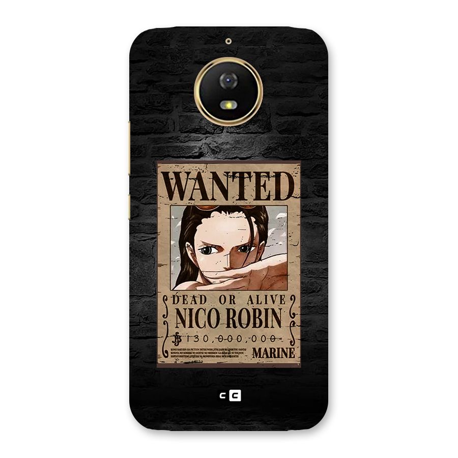 Nico Robin Wanted Back Case for Moto G5s