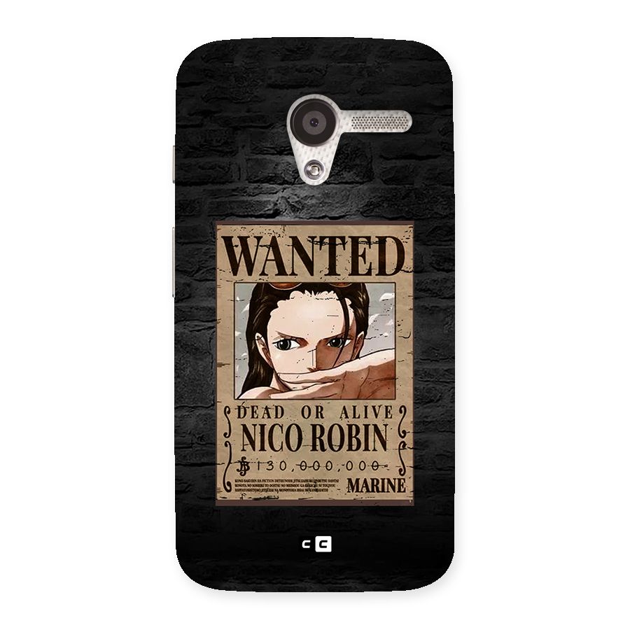 Nico Robin Wanted Back Case for Moto X