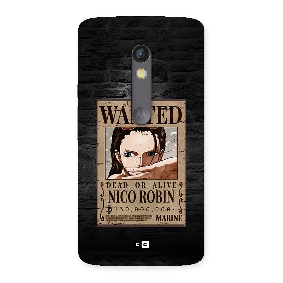 Nico Robin Wanted Back Case for Moto X Play