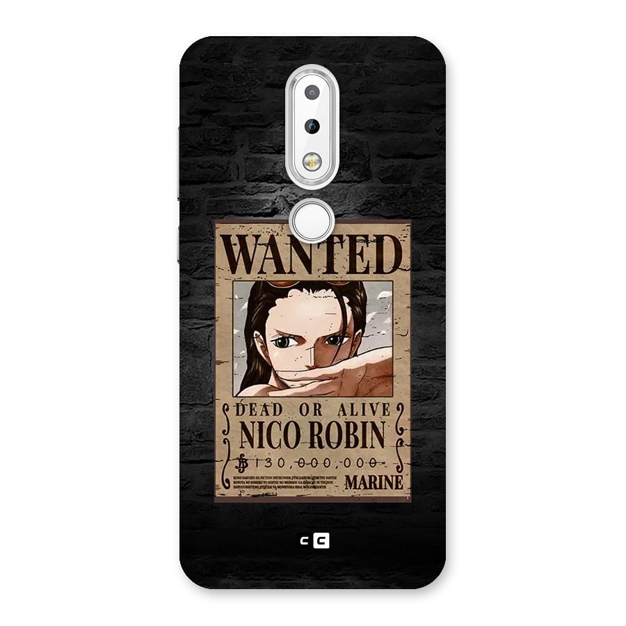 Nico Robin Wanted Back Case for Nokia 6.1 Plus