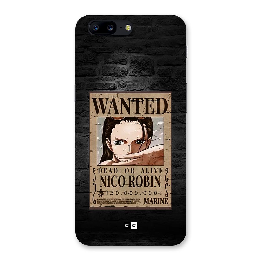 Nico Robin Wanted Back Case for OnePlus 5