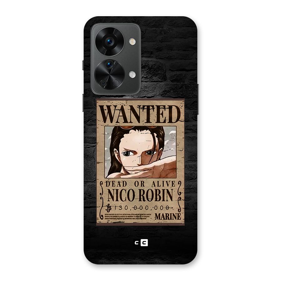 Nico Robin Wanted Back Case for OnePlus Nord 2T