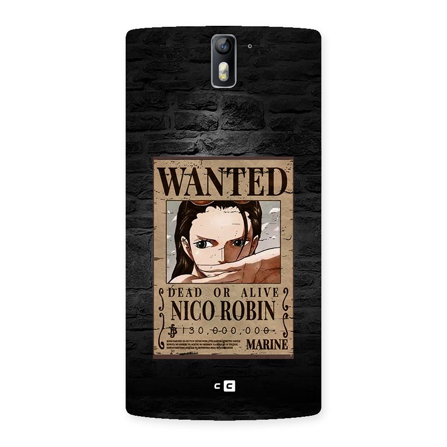 Nico Robin Wanted Back Case for OnePlus One