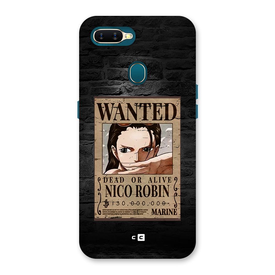 Nico Robin Wanted Back Case for Oppo A11k