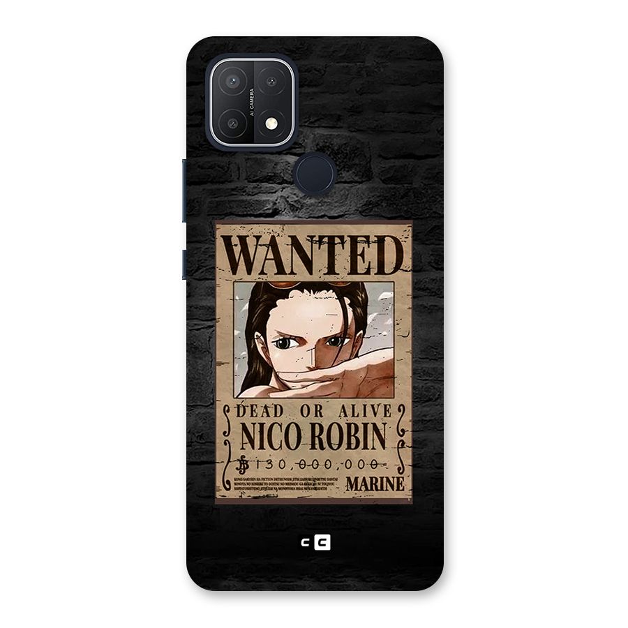 Nico Robin Wanted Back Case for Oppo A15
