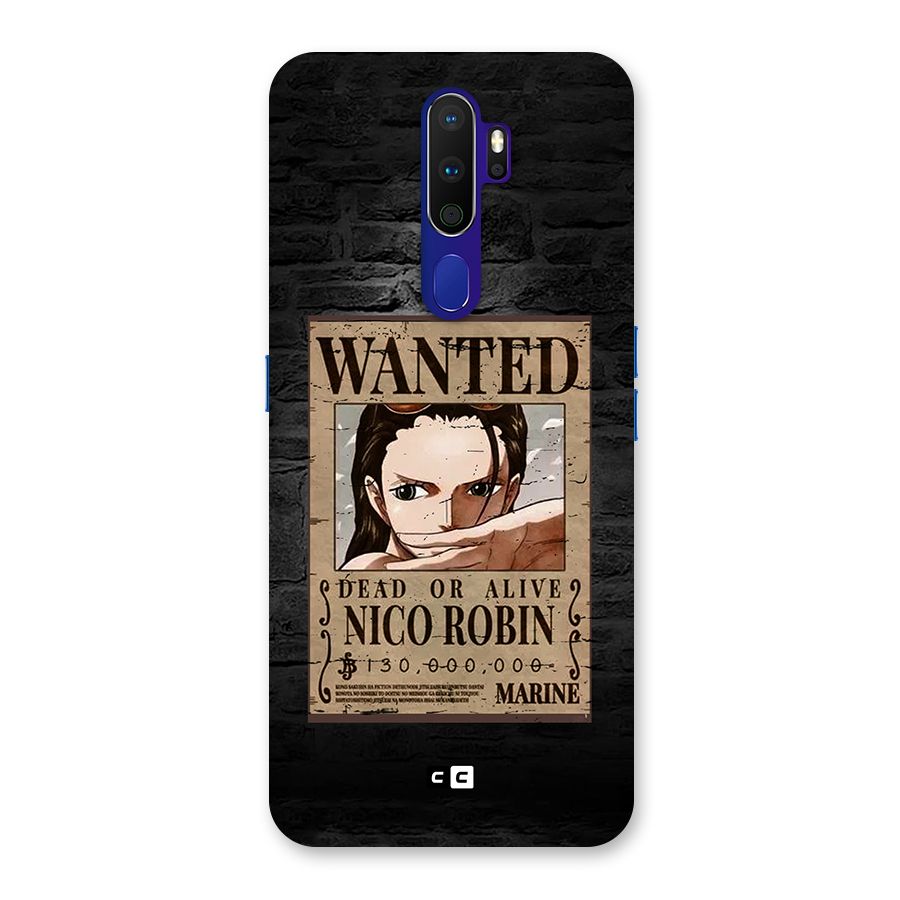 Nico Robin Wanted Back Case for Oppo A9 (2020)