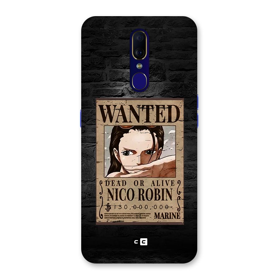 Nico Robin Wanted Back Case for Oppo F11