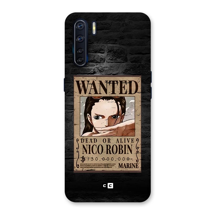 Nico Robin Wanted Back Case for Oppo F15
