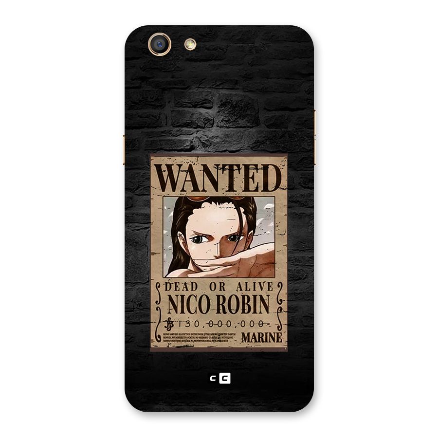 Nico Robin Wanted Back Case for Oppo F3