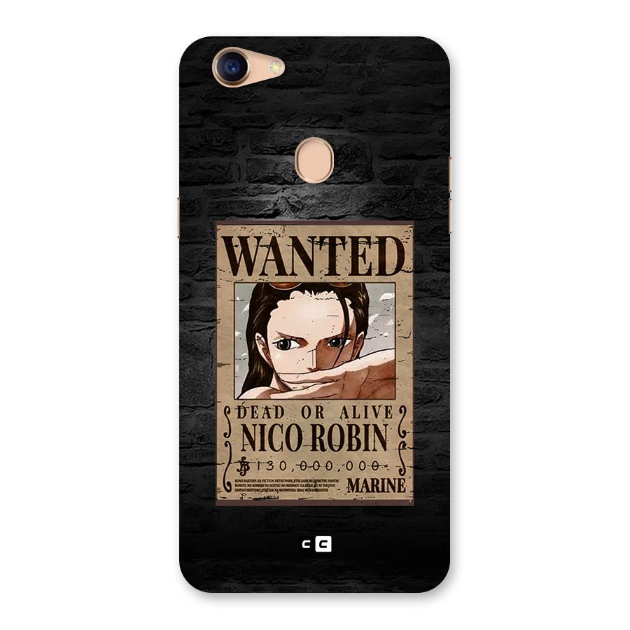Nico Robin Wanted Back Case for Oppo F5