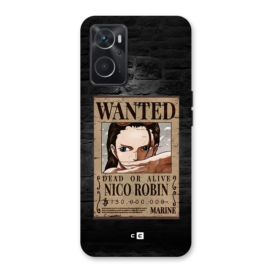 Nico Robin Wanted Back Case for Oppo K10 4G