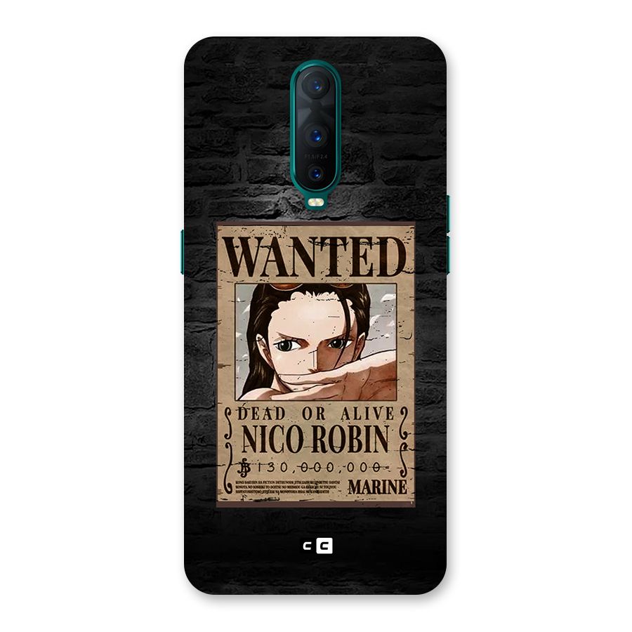 Nico Robin Wanted Back Case for Oppo R17 Pro