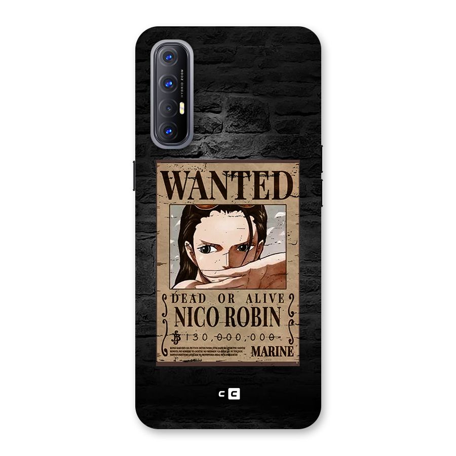 Nico Robin Wanted Back Case for Oppo Reno3 Pro