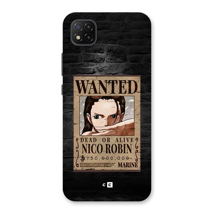 Nico Robin Wanted Back Case for Poco C3
