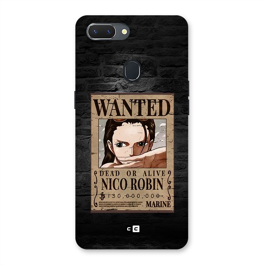 Nico Robin Wanted Back Case for Realme 2