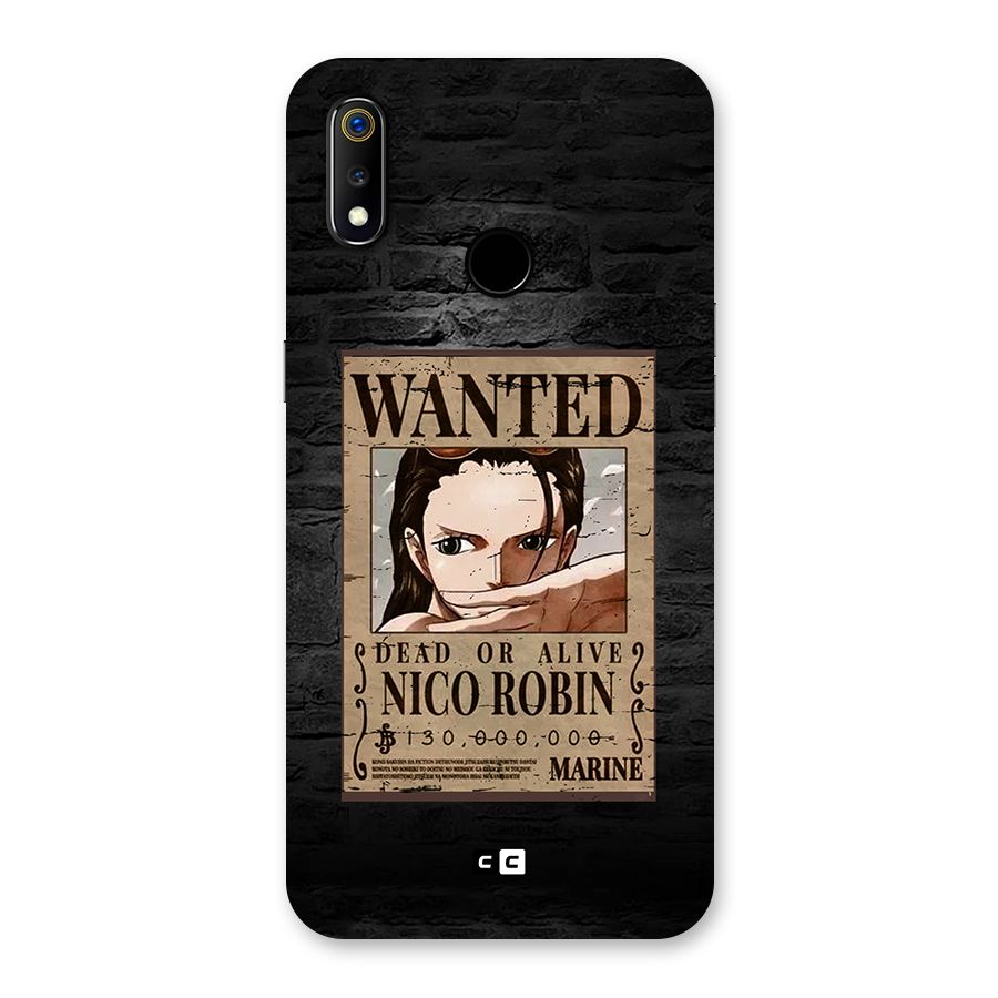 Nico Robin Wanted Back Case for Realme 3
