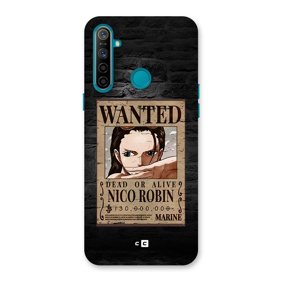 Nico Robin Wanted Back Case for Realme 5i