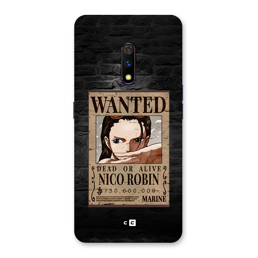 Nico Robin Wanted Back Case for Realme X