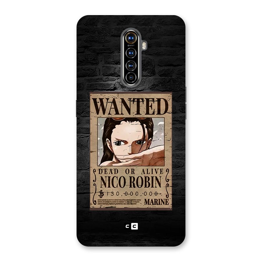 Nico Robin Wanted Back Case for Realme X2 Pro