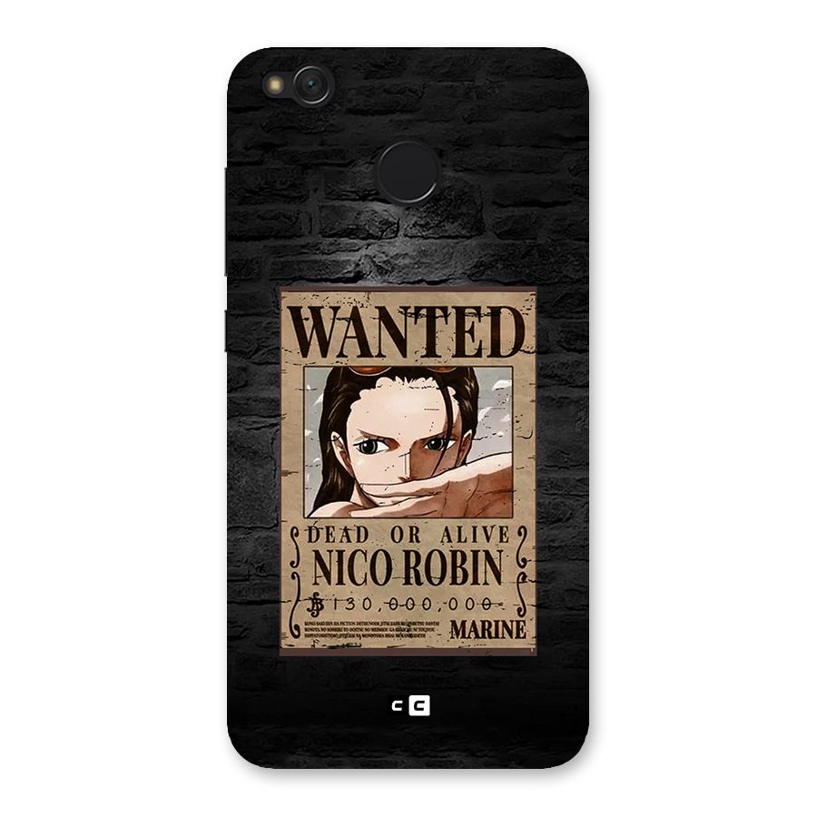 Nico Robin Wanted Back Case for Redmi 4