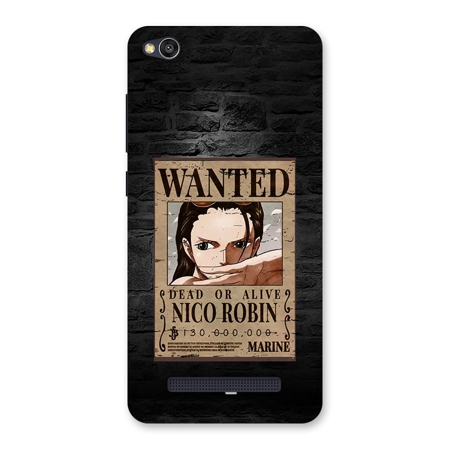 Nico Robin Wanted Back Case for Redmi 4A