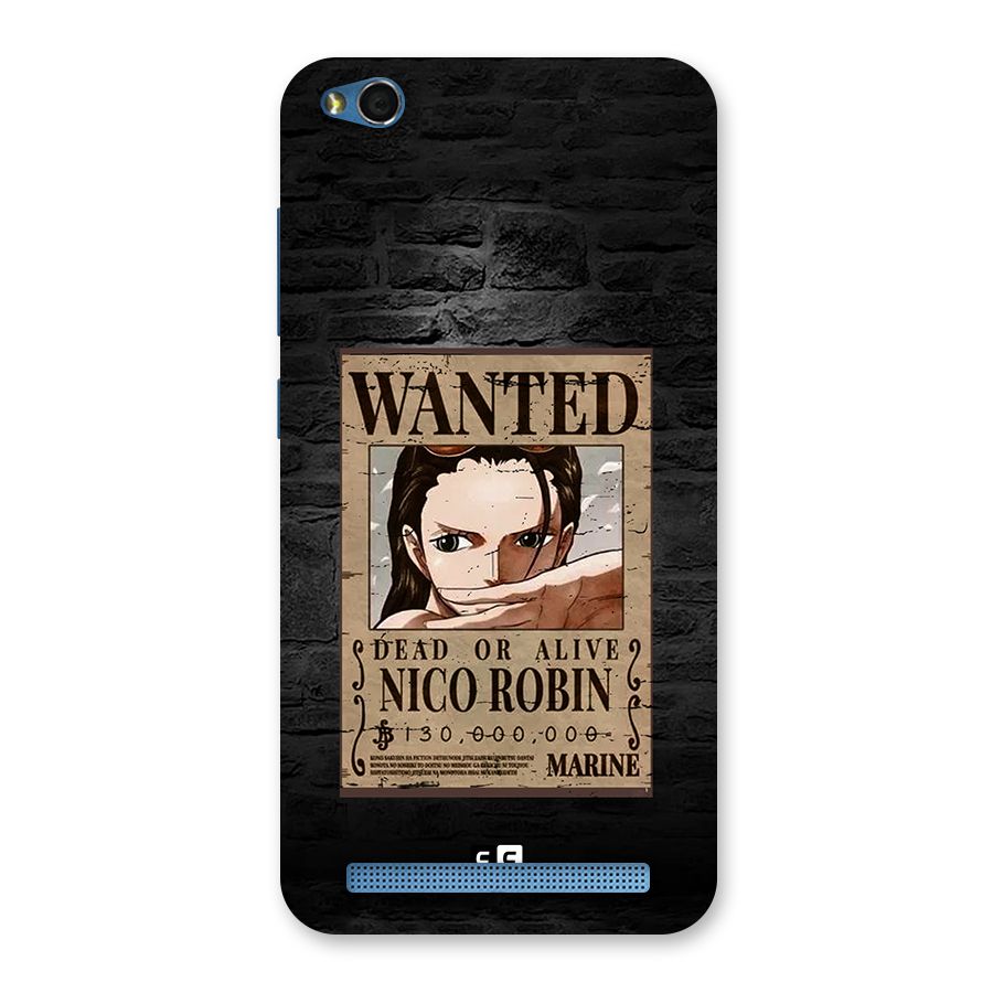 Nico Robin Wanted Back Case for Redmi 5A
