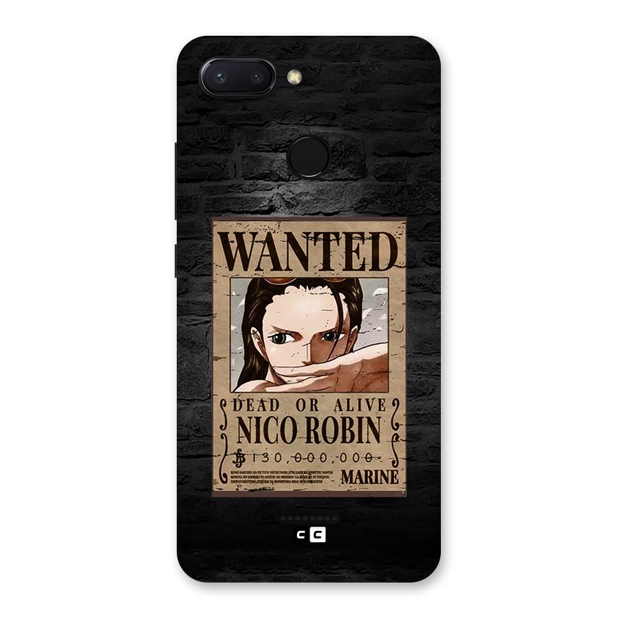 Nico Robin Wanted Back Case for Redmi 6