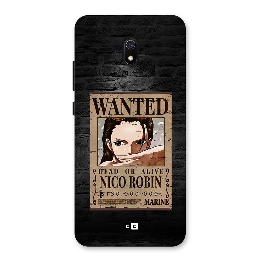 Nico Robin Wanted Back Case for Redmi 8A